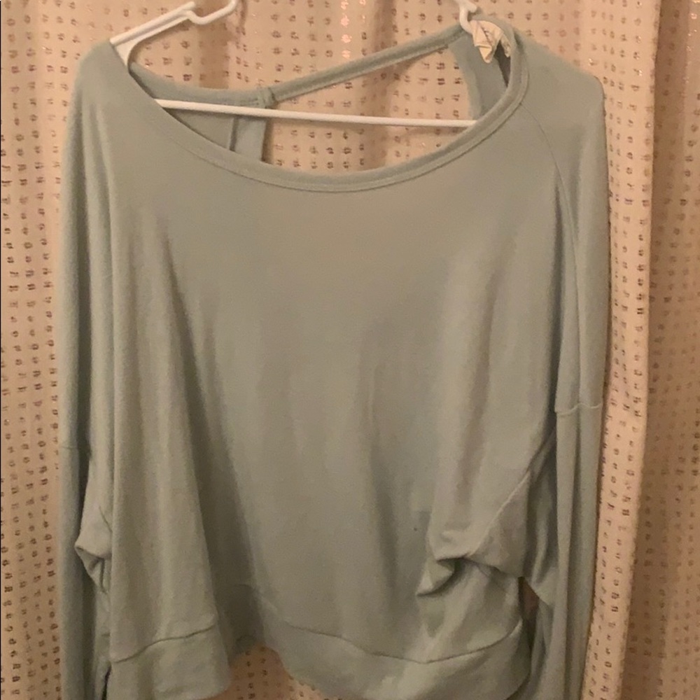 Medium White Crow light blue sweater with cut out